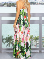 Floral Print Bohemia Camisoles Maxi Dresses