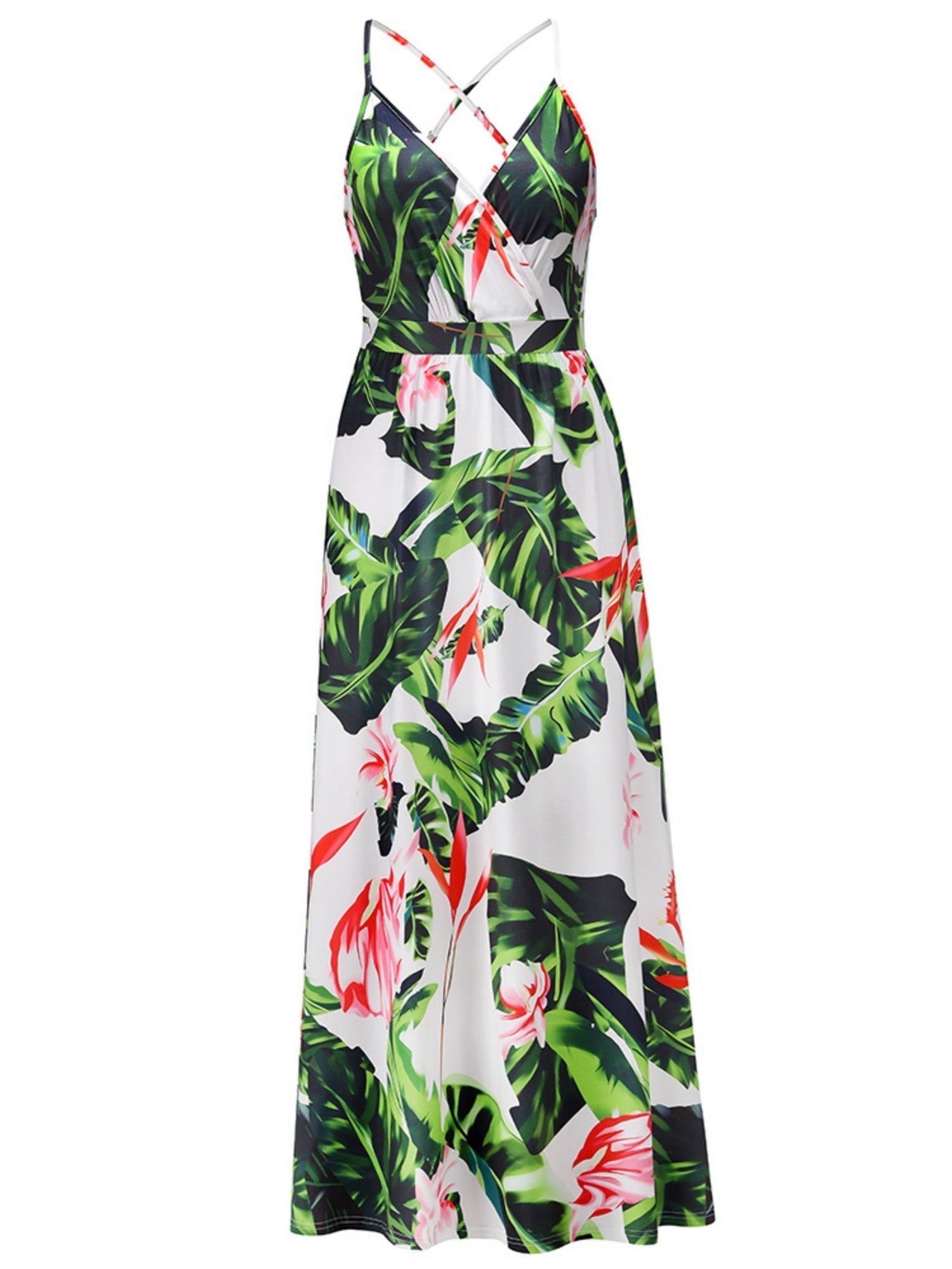 Floral Print Bohemia Camisoles Maxi Dresses