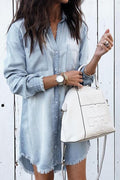Hot Sale Button Down Denim Shirt Dress ( 4 Colors)