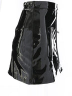 Sexy Mini Skirt PU Leather Like Zipper Short Bodycon Skirt With Pockets