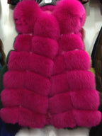 Faux Fur Vest Eco-friendly Winter Sleeveless Midi Jacket For Women 2026