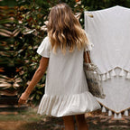 DressBetty - New Women's Sexy V Neck Ruffles Mini Short Dress