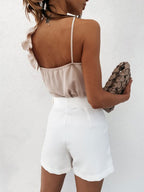 Sexy Cami Top For Women V-Neck Sleeveless Eric White Summer Tops