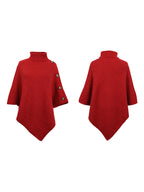 Poncho For Women High Collar Cape Spring Outerwear