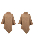 Poncho For Women High Collar Cape Spring Outerwear