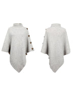 Poncho For Women High Collar Cape Spring Outerwear
