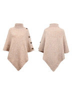 Poncho For Women High Collar Cape Spring Outerwear