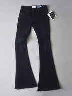 Jeans For Women Fashion Bell Bottoms Zipper Fly Button Fly Blue Denim Pants