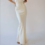 Main Event Entrance Plunging Back Cowl Maxi Dress