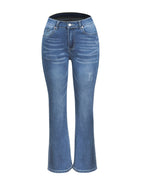 DressBetty - Fashion High Stretch Slim Denim Trousers Street Casual Boot Cut Pants S-2XL Drop Shipping