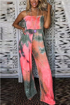 Printed Cami Jumpsuits with Pockets