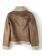 Suede Jacket Faux Shearling Winter Coat 2026 Outerwear For Women