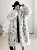 Faux Fur Coat Two Tone 2026 Winter Long Eco-friendly Fur Coat For Women