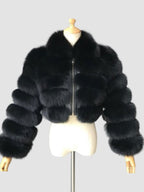 Plush Faux Fur Coat Turndown Collar Winter Short Jacket For Women 2026