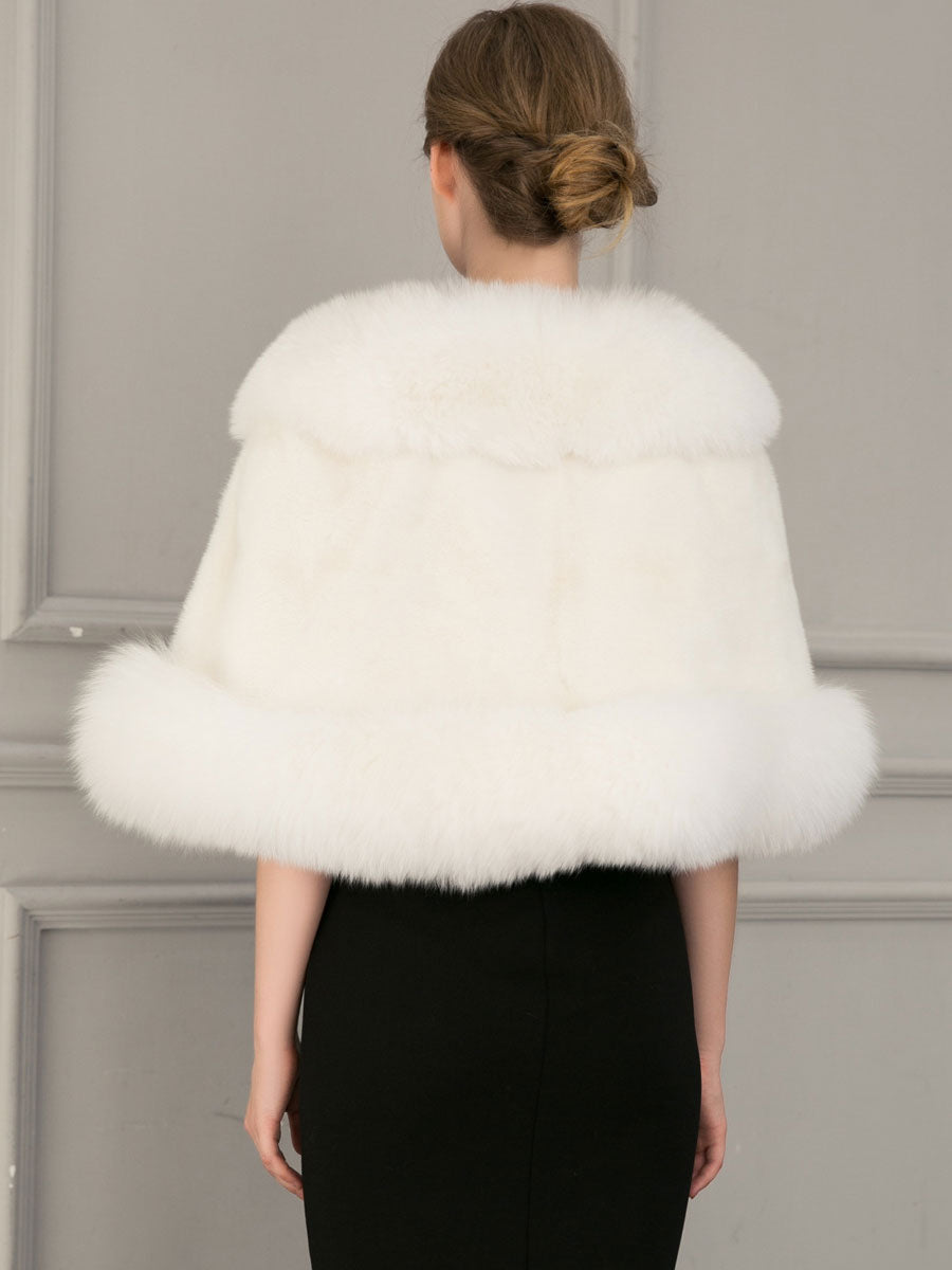 Women's Wedding White Shawl Bridal Winter Warm Cover Ups 2026