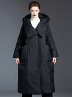 Women's Down Coat Oversized Duck Down Winter Warm Outerwear