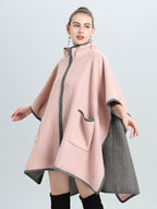 Women's Poncho Coat Oversized Cape Spring Outerwear 2026