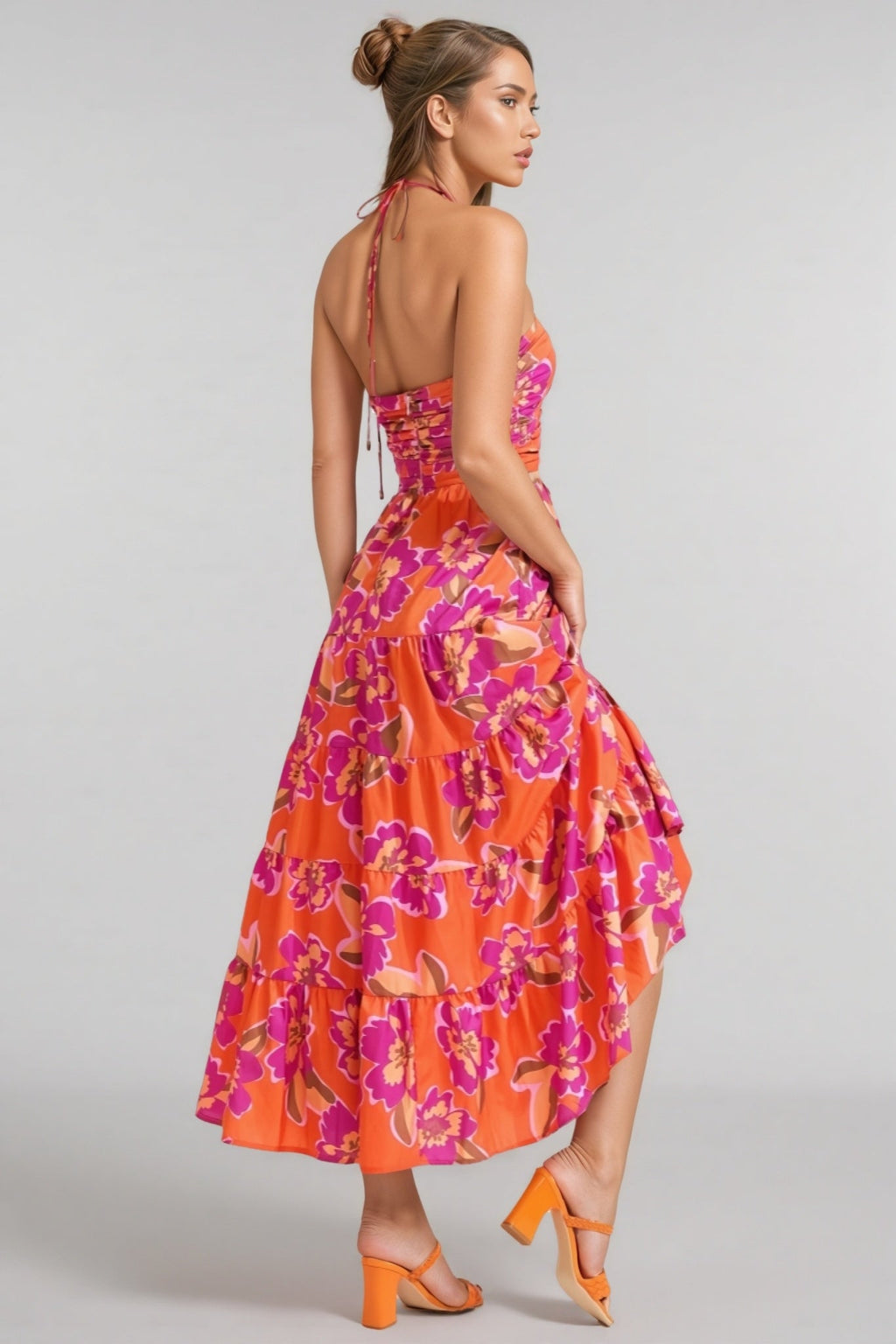 Dari Floral Backless Maxi Dress
