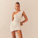 Fresh Heart One Shoulder Mini Dress