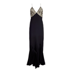 Anissa - Spliced - Lace Mesh Maxi Dress