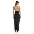 Elite Touch 3D Flower Maxi Dress