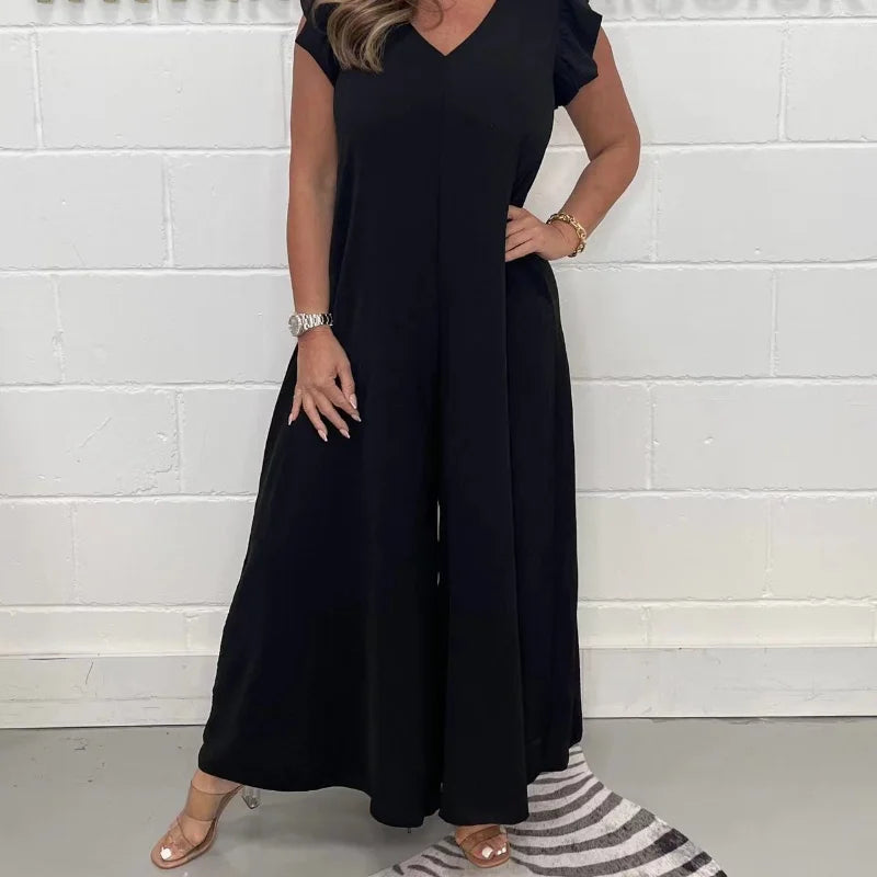 Leila Elevated Jumpsuit Dress Premium Wardrobe Essential