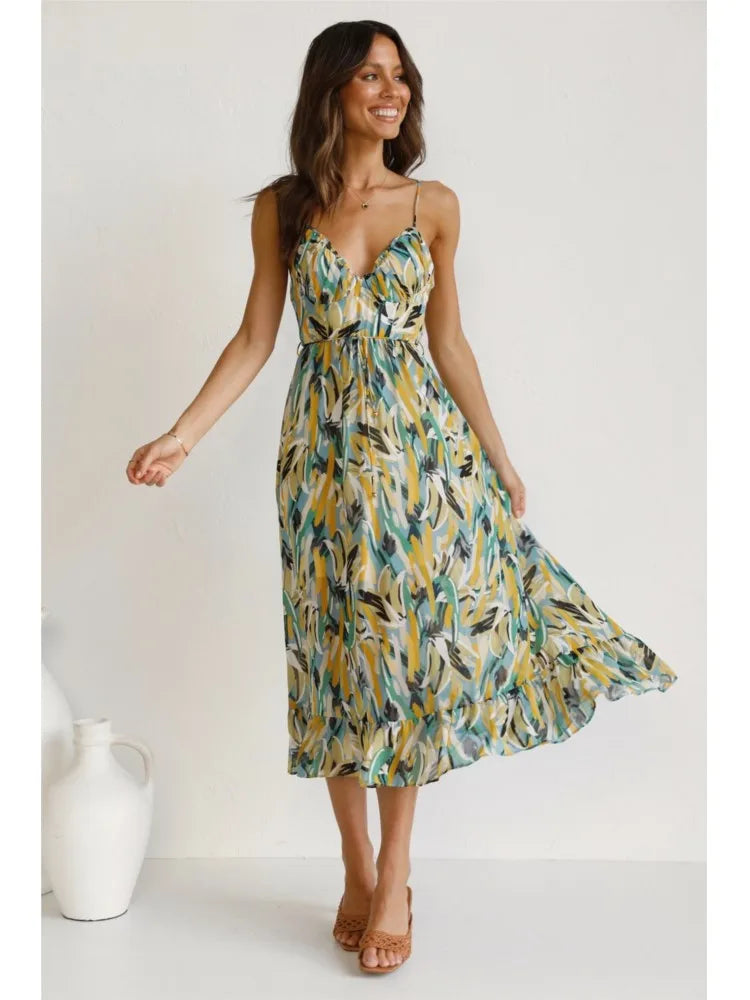 Yesica Exclusive Colorful Dress Elevated Occasion Wear