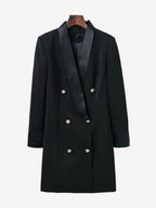 Blazer Jacket Double Breasted V-Neck Blazer Dress For Women