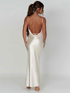 Prom Dress Backless High Slit Spaghetti Strap Sexy Party Maxi Dresses
