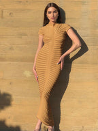 See Through Bodycon Dress Short Sleeve Ruched Night Out Maxi Dresses