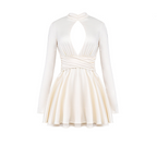 Parisian Encounter Satin Bow Mini Dress