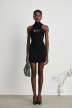 _milie twist-detail cut-out mini dress
