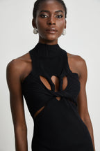_milie twist-detail cut-out mini dress