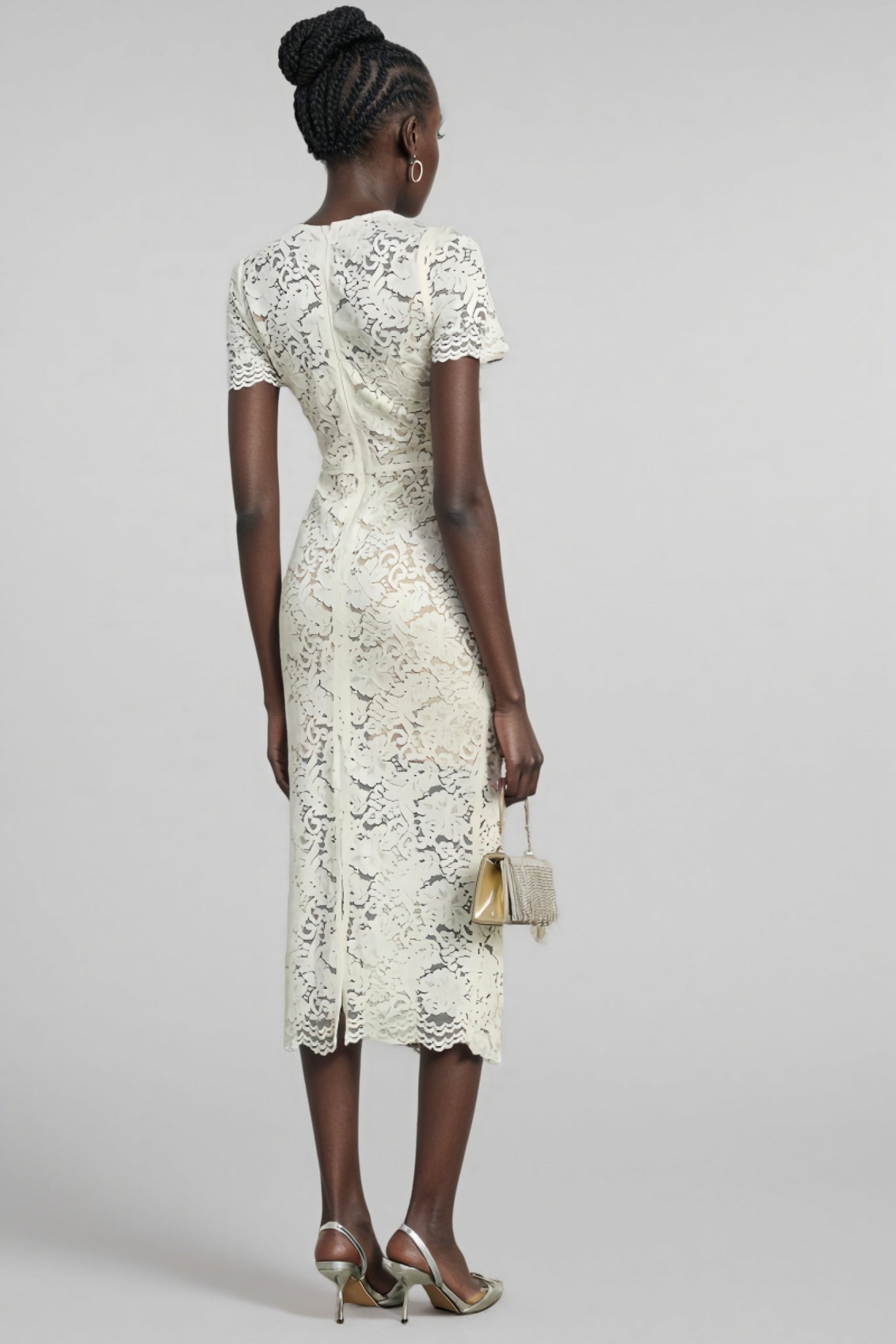 Fina Lace Slim Fit Midi Dress