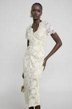Fina Lace Slim Fit Midi Dress