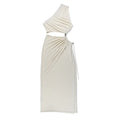 Hollow Oblique Sexy Commuter One-shoulder Elegant Casual Midi Dresses