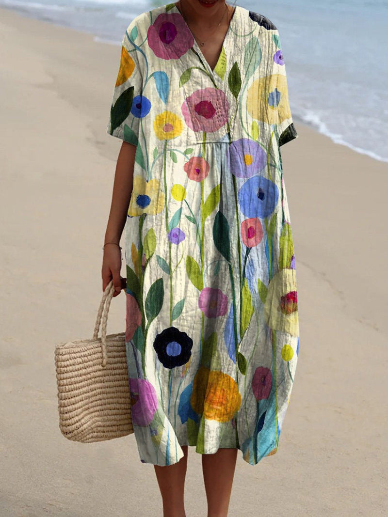 Gemma Chic Floral Print Dress Everyday Luxe Edit