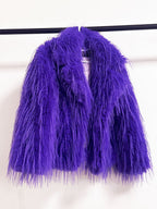 Fringed Faux Fur Coats Notched Lapel Eco-friendly Winter Jacket For Women 2026