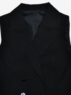 Office Two Piece Co-ord Set For Women Double-breasted Lapel Vest And Pleated Long Skirt Summer Outfit 2026
