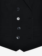 Office Two Piece Co-ord Set For Women Double-breasted Lapel Vest And Pleated Long Skirt Summer Outfit 2026