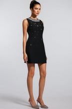 Lucysa Sleeveless Diamond Mini Dress