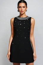 Lucysa Sleeveless Diamond Mini Dress