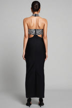 Cherfa Hollow Out Bandage Maxi Dress