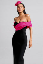 Cadao Off-The-Shoulder Fold Bandage Maxi Dress