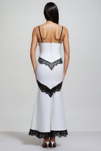 Naom Sleeveless Black Lace Maxi Dress