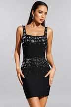 Bryonls Sleeveless Bandage Mini Dress