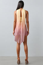 Lilya Off-The-Shoulder Sleeveless Ribbon Mini Dress