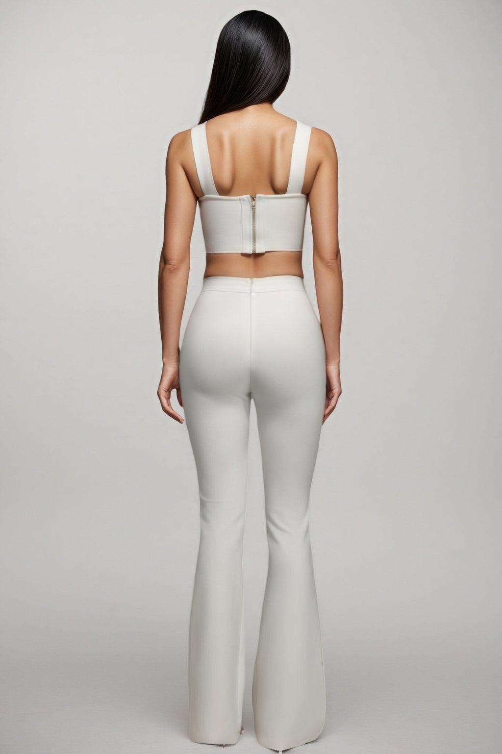 Elio Sleeveless Hollow Out Concatenate Bandage Two Piece Set