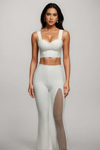 Elio Sleeveless Hollow Out Concatenate Bandage Two Piece Set