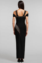 Vella Sleeveless Diamond Hollow Out Bandage Maxi Dress